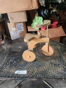 lot 201 image: Wood tricycle