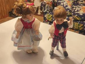 lot 168 image: Vintage collectible dolls - Jack & Jill