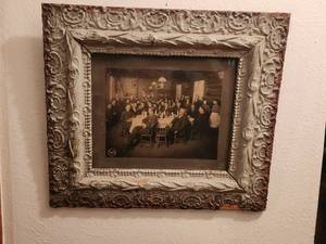 lot 155 image: Framed black and white photo