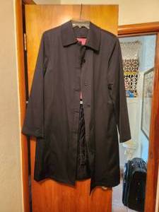 lot 130 image: Black womans overcoat by Worthington - S