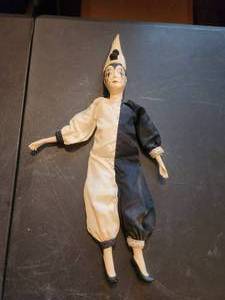 lot 88 image: Vintage porcelain jester doll