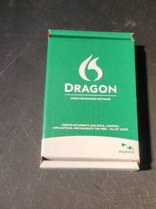 lot 10 image: Dragon speech recognition software - appears never opened