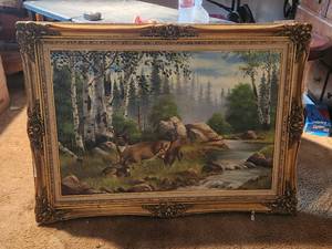 lot 5 image: Very nice framed painting by Ronald Hedge - 1977