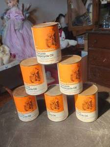 lot 4 image: VINTAGE AMF HARLEY DAVIDSON PRE-LUXE MOTORCYCLE OIL #75-7 SAE 40..UNOPENED - 6 quarts