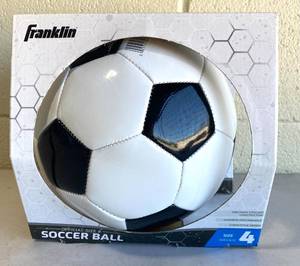 lot 3 image: New Franklin Official Size 4 Soccer Ball - As Shown - Retails $25