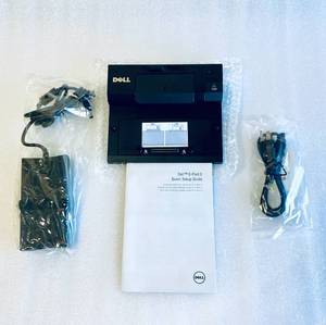 lot 7 image: New Dell E-Port II Replicator Docking Station w USB 3.0, Model#0RMYTR - As Shown - Retails $35