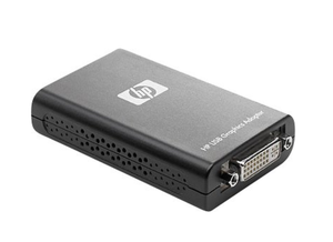 lot 24 image: New Sealed HP - USB to DVI Graphics Multiview Adapter NL571AA