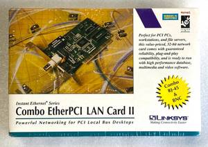 lot 34 image: New Sealed Linksys Combo EtherPCI LAN Card II - As Shown