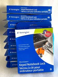 lot 35 image: Lot of 10 - New Other Kensington MicroSaver Keyed Notebook Locks - As Shown