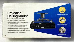 lot 41 image: New Other Peerless Projector Ceiling Mount - As Shown - Retails New $30
