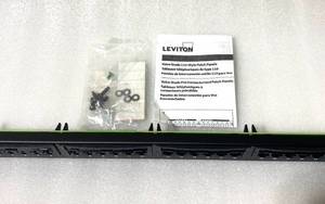 lot 42 image: New Other Leviton CAT 49012-J24 Voice Grade Patch Panel 24 Port - As Shown