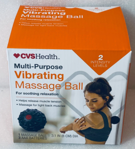 lot 73 image: NEW CVS HEALTH MULTI-PURPOSE VIBRATING MASSAGE BALL, TWO INTENSITY LEVELS (MSRP $20)
