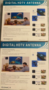 lot 95 image: Lot of 2 - New Digital HDTV Antenna 4K Ultra HD Full HD