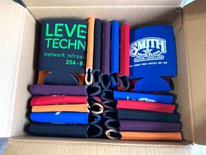 lot 105 image: Lot of 25 - Koozies in Assorted DesignColors - AS Shown