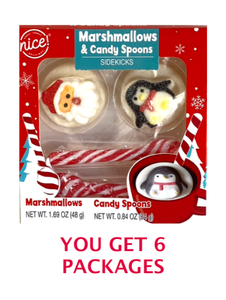 lot 181 image: Lot Of 6 - New Nice Marshmallows & Candy Spoons Sidekicks - As Shown