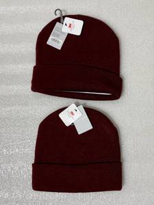 lot 242 image: Lot of 2 - New With Tags West Loop Mens 3M Thinsulate Insulation Burgundy One Size Fits Most Double Layer Hat, Model#938433 - As Shown - Total Retail $30