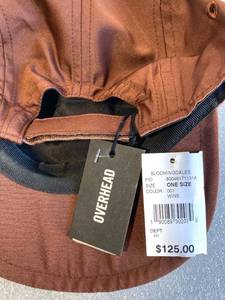 lot 251 image: New With Tags Bloomingdales Overhead Lifestyle Baseball Caps Made In Italy - As Shown - Retails $125