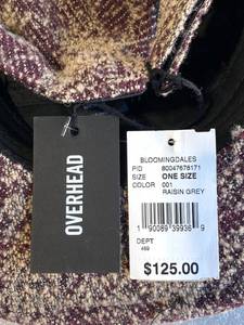 lot 257 image: New With Tags Bloomingdales Overhead Lifestyle Baseball Caps Produced With High Quality Italian Raw Materials - As Shown - Retails $125