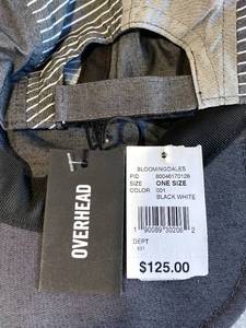lot 275 image: New With Tags Bloomingdales Overhead Lifestyle Baseball Caps Made In Italy - As Shown - Retails $125