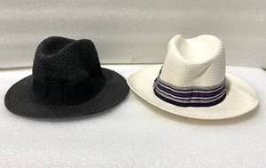 lot 292 image: Lot Of 2 - New With Tags Framar By Seifter Hats Made In Italy (57  7 18  Medium) Potenza Black & Alessandria White Lifestyle Hats - As Shown - Total Retail $130