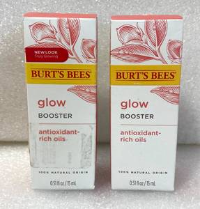 lot 308 image: Lot Of 2 - New Burts Bees Glow Booster With Antioxidant Rich Oils - As Shown - Total Retail $28