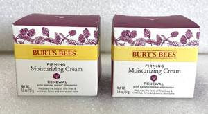 lot 309 image: Lot Of 2 - New Burts Bees Firming Moisturizing Cream Renewal With Natural Retinol Alternative - As Shown - Total Retail $40