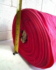lot 321 image: Roll Of Red Fabric 8 Diameter - In Condition As Shown