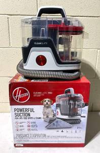 lot 325 image: Hoover CleanSlate Pro Pet Powerful Suction Carpet & Upholstery Spot Cleaner - In Condition As Shown - Retails New $140