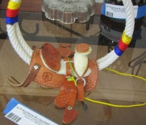 lot 39 image: lasso rope with saddle dcor