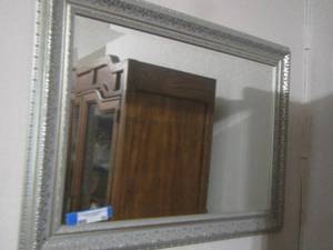 lot 54 image: Framed wall mirror  23 X 31