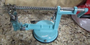 lot 92 image: FEMED Turquoise apple peeler