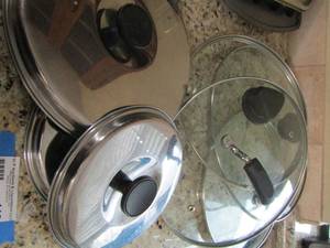 lot 112 image: pot and pan lids
