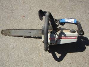 lot 157 image: craftsman chain saw unknown working condition