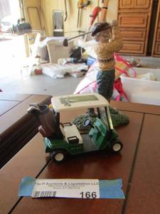 lot 166 image: grandpa golfer from a nickel to the snickle - golf cart green