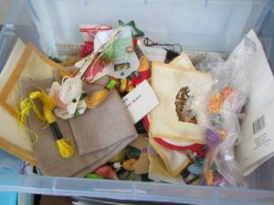 lot 201 image: NEEDLEPOINT ASSESSORIES  & THREADS PLUS