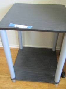 lot 205 image: Black table - 20 x15 12 x 15 12