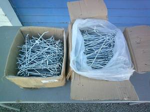 lot 9 image: 2-Boxes Of 7- Long Pegboard hooks, About 100-Pcs. Per Box