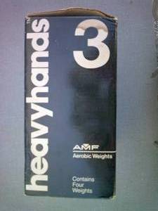 lot 17 image: AMF Aerobic Weights- Heavy Hands- 3-Lbs.
