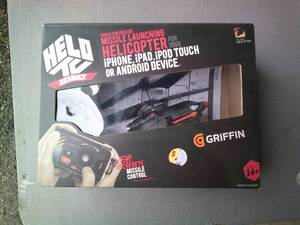 lot 86 image: Griffin Helicopter, Touch Control For iPhone, iPad Or Android- Fly With Held TC App.