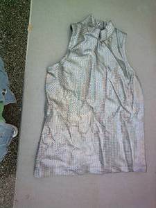 lot 119 image: Lot Of 16-Size Medium Shiny Dance Tops, Snap Neck Closures