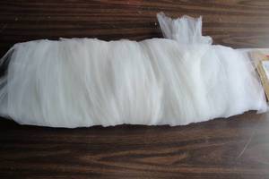 lot 164 image: Lot Of White Tulle Netting-About 54-Wide x Unknown