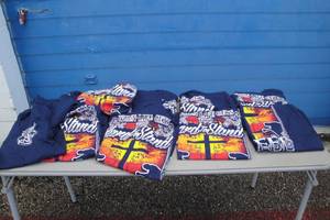 lot 177 image: 10- Medium-Navy Tee Shirts- NOTE Mixed  Styles, Yours will Vary, Photos Are Examples Only, NOTE 10-X Money