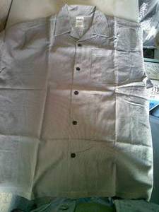 lot 150 image: Lot Of 13-NEW CINTAS Small Houndstooth Like Pattern Short Sleeve Uniform Shirt, Size Large