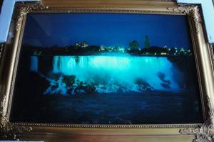 lot 125 image: 2-FIRST-Sound And Motion Waterfall Framed Picture With Inline OnOff Switch And Volume Control On Side Of Frame, 26 x 18