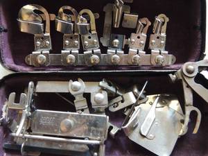 lot 713 image: ROTARY SEWING MACHINE ATTACHMENTS