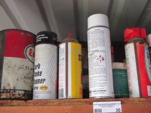 lot 30 image: Carb choke cleaner, steel cleaners, plus