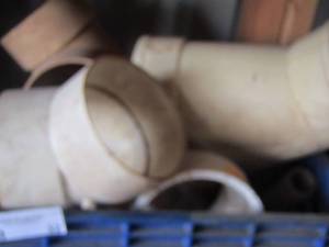 lot 32 image: crate of pvc elbow pieces