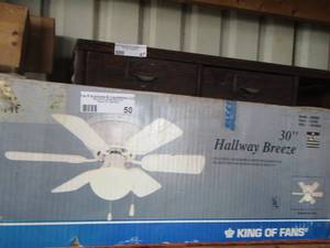 lot 50 image: 30 hallway breeze model # has30 fan in original box