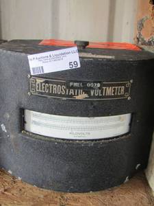 lot 59 image: electrostatic voltmeter
