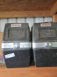 lot 61 image: VINTAGE Wrightline FILM  black cases qty 2